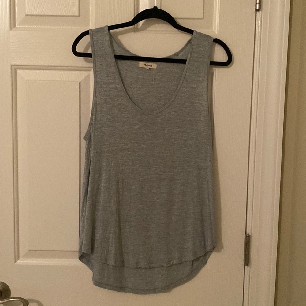 Madewell blue sleeveless top